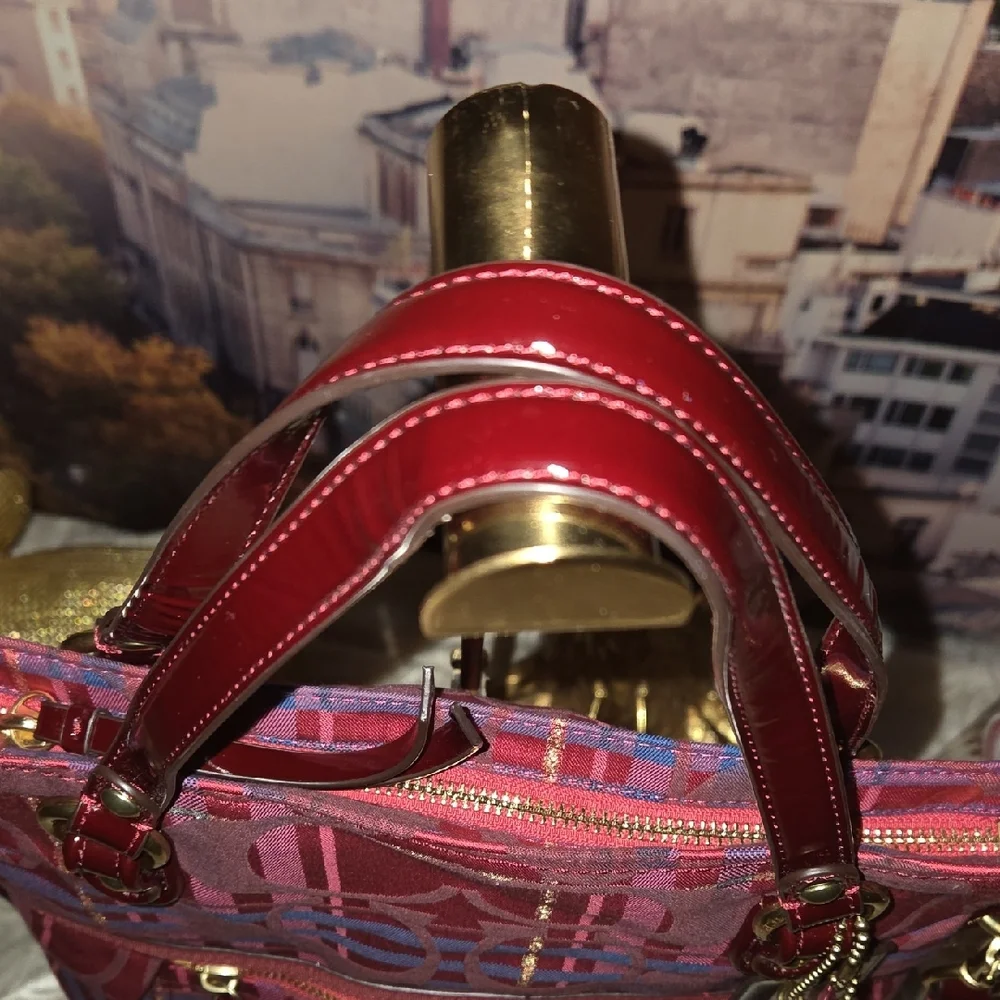Coach Poppy Tartan Plaid Crossbody